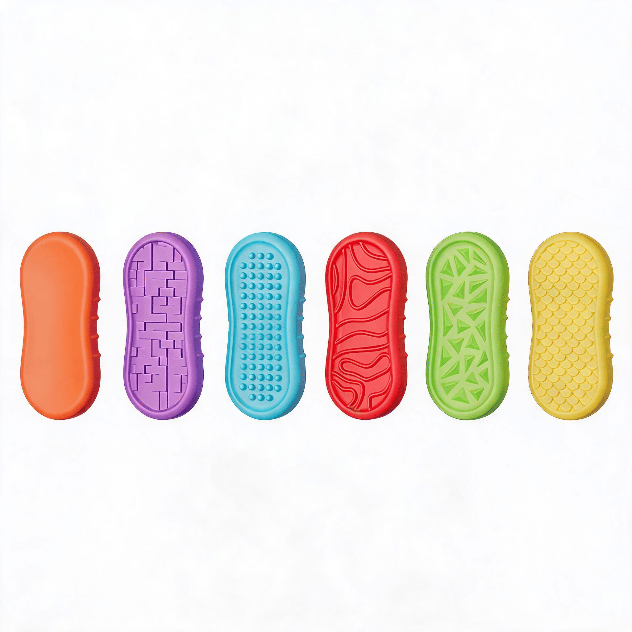 Adult Fidget Toy Set – 6-Piece Silicone Sensory Toys for Stress Relief & Focus